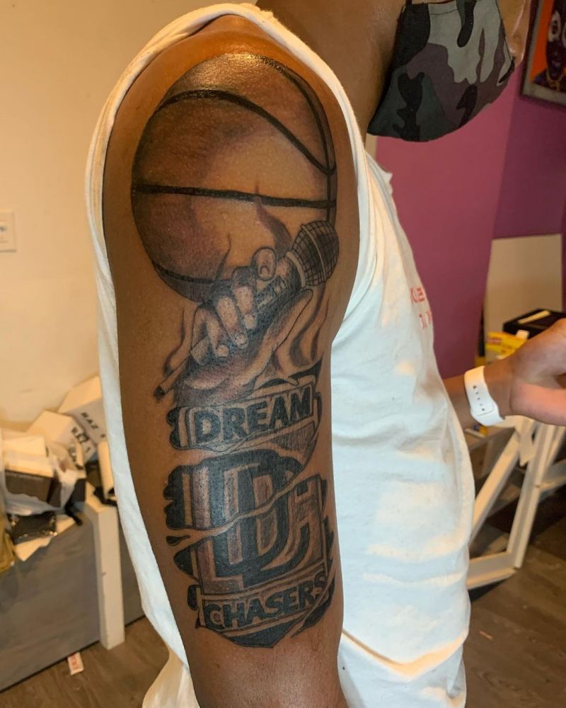 30 Pretty Basketball Tattoos for Inspiration