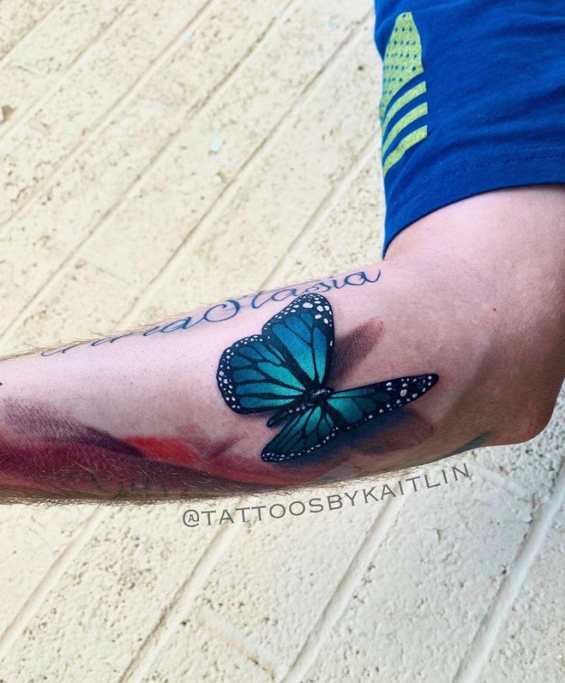 30 Pretty Blue Tattoos You Will Love