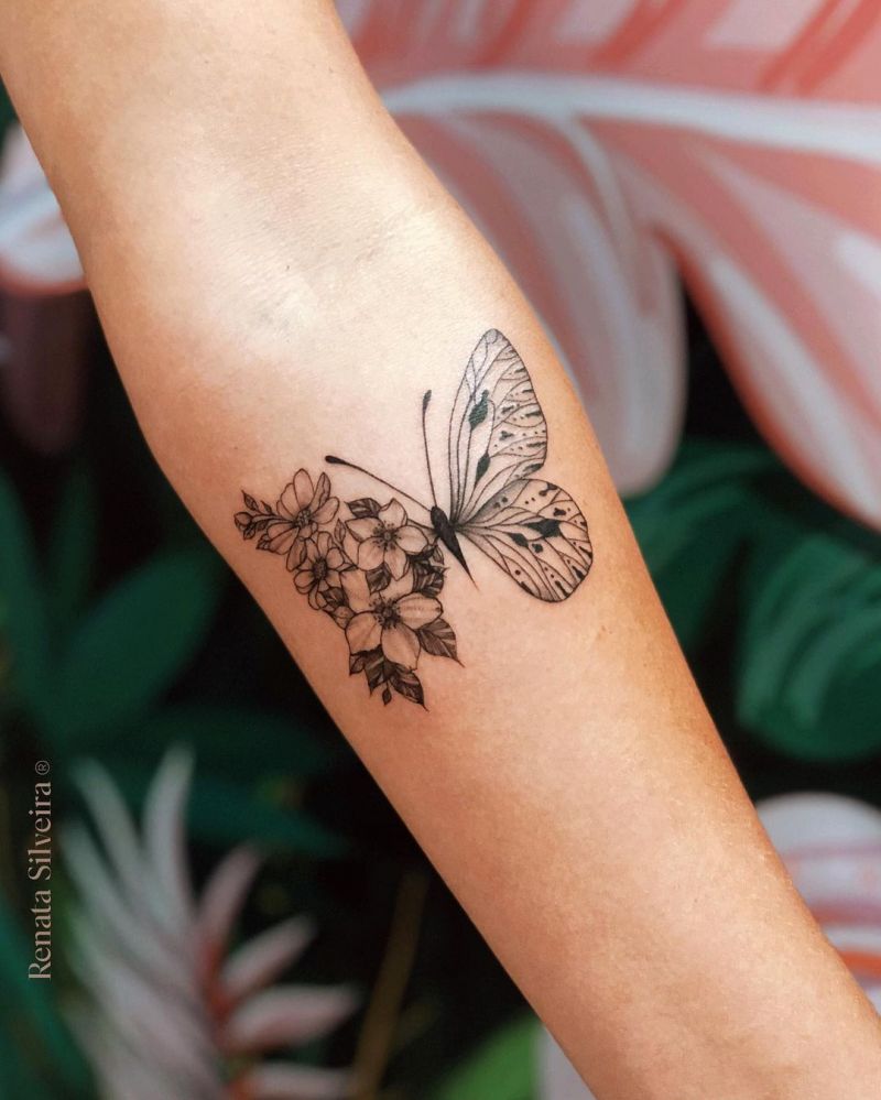 30 Pretty Butterfly Tattoos for Inspiration