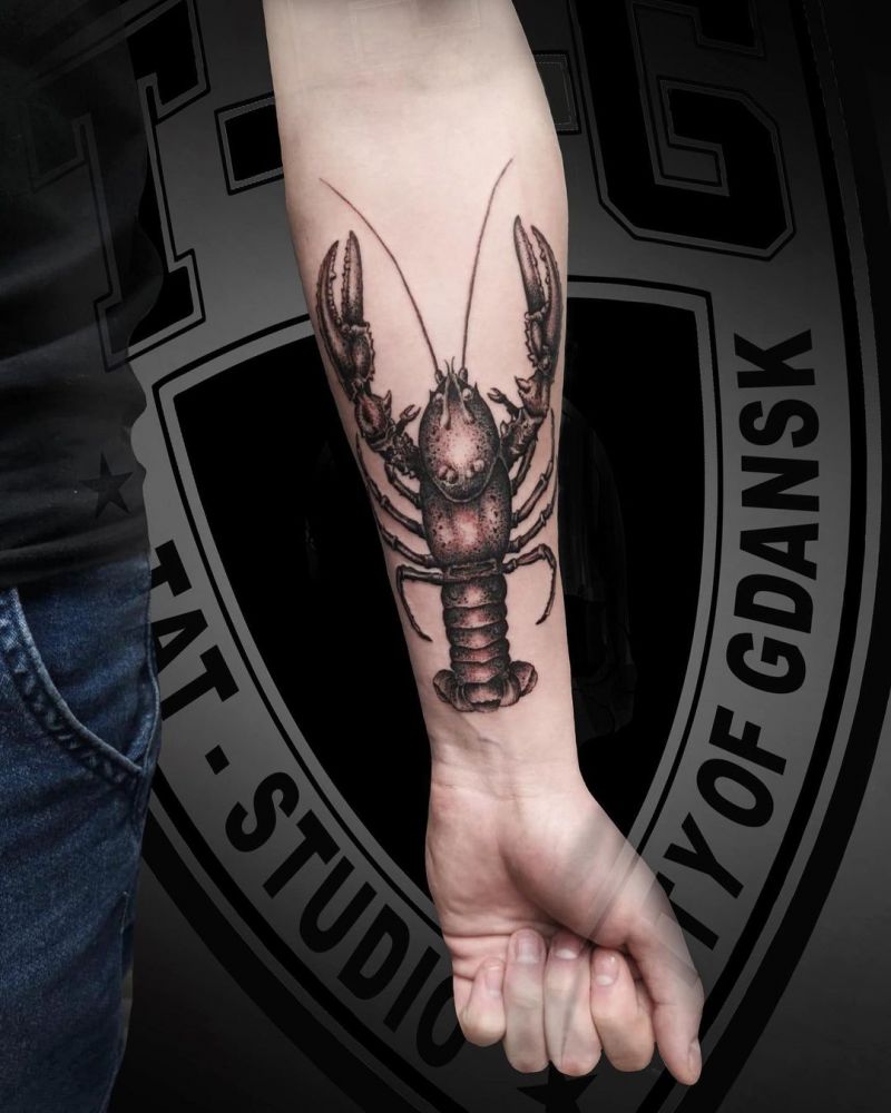 30 Pretty Crayfish Tattoos Make You Beautiful