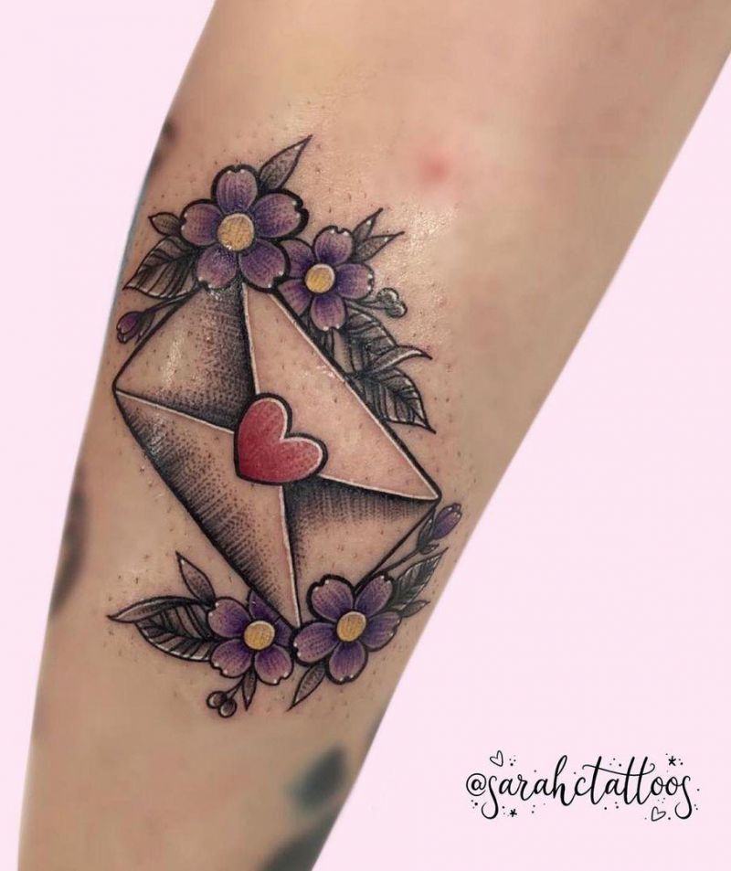 30 Pretty Envelope Tattoos Show Your Temperament