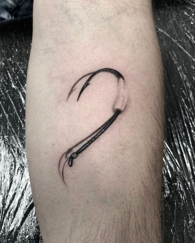 30 Pretty Fishhook Tattoos You Must Try