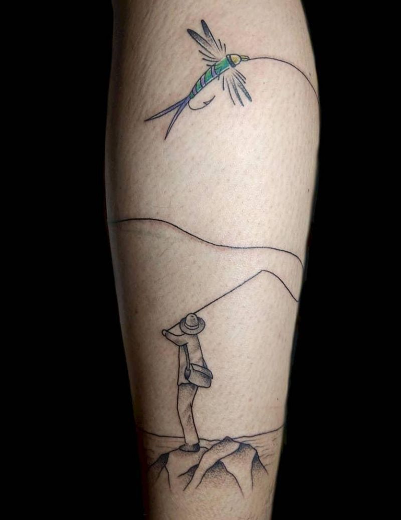 30 Pretty Fishing Tattoos Improve Your Temperament