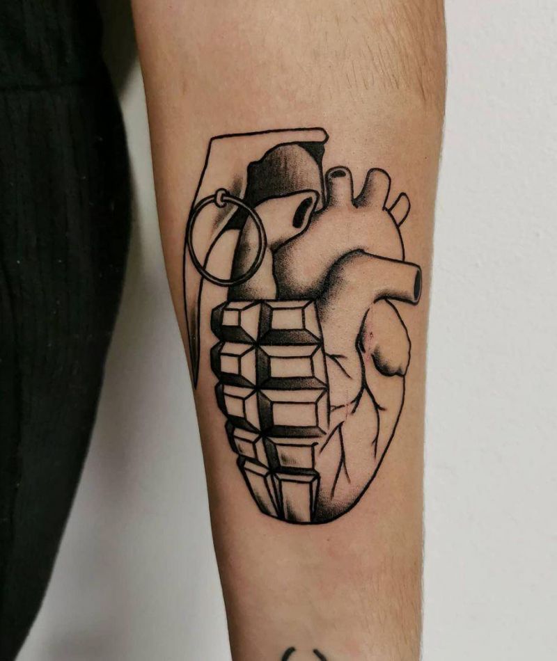 30 Pretty Grenade Tattoos You Must Try