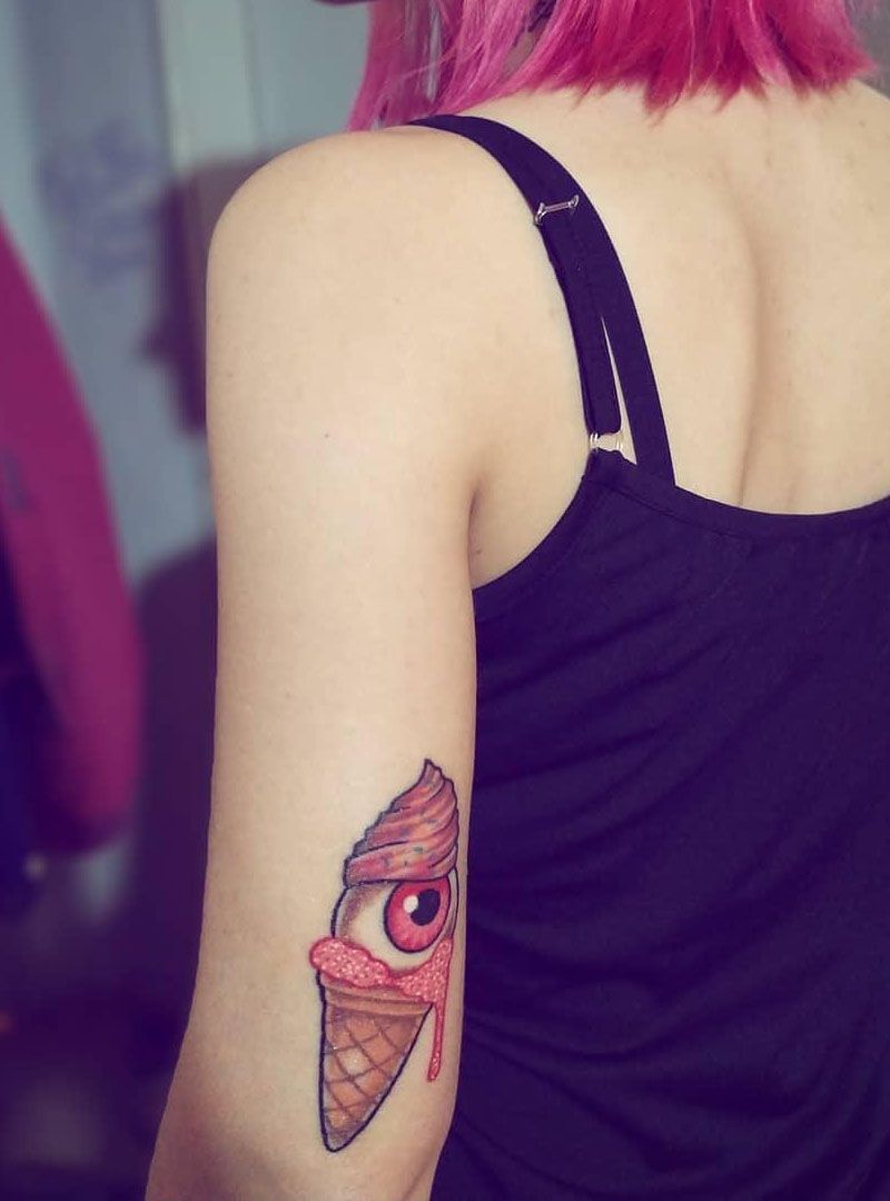 30 Pretty Icecream Tattoos for Inspiration