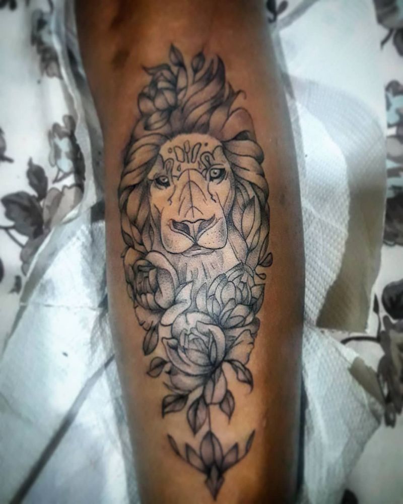 30 Pretty Lion Tattoos Show Your Temperament