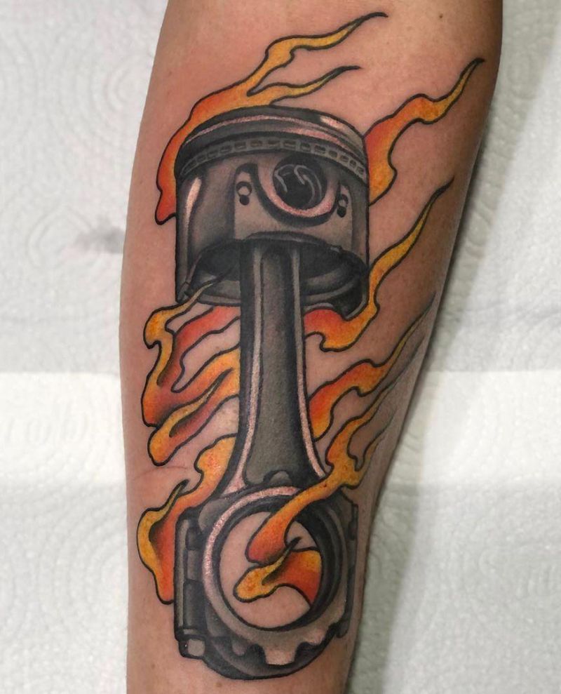 30 Pretty Mechanic Tattoos for Inspiration