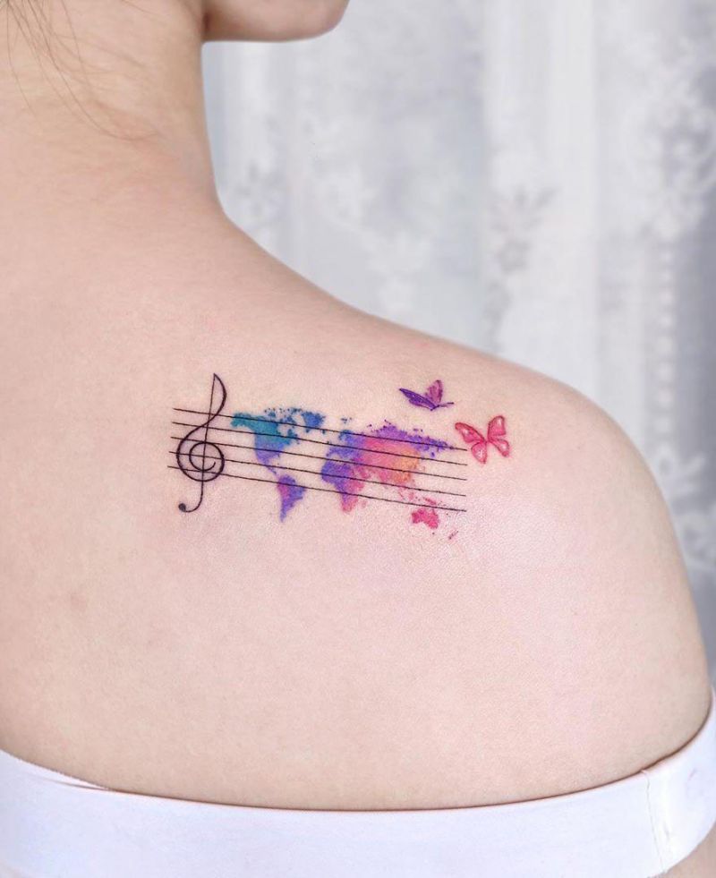 30 Unique Music Note Tattoos You Will Love