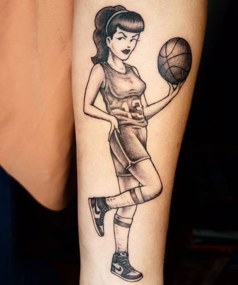 30 Pretty Basketball Tattoos for Inspiration