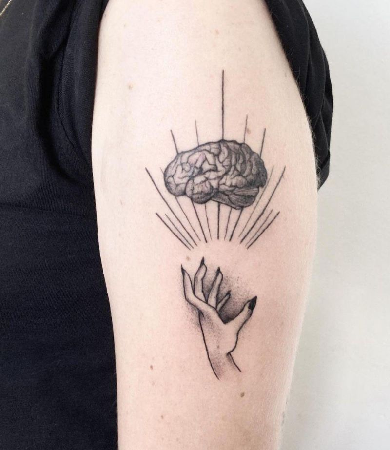 30 Pretty Brain Tattoos Make You Beautiful