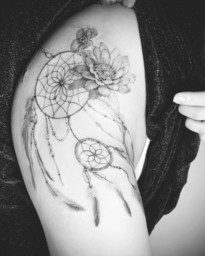 30 Superb Dreamcatcher Tattoos to Get Inspired