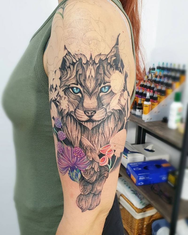 30 Pretty Lynx Tattoos You Will Love