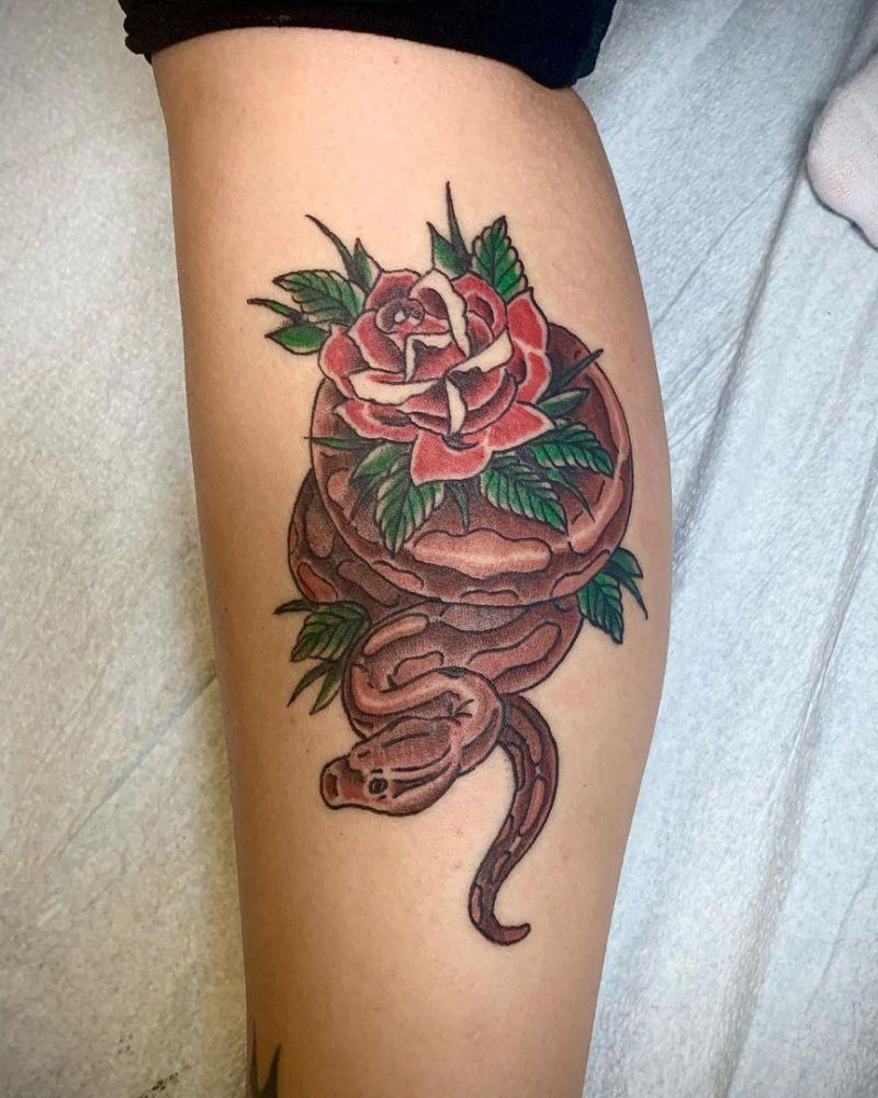 30 Pretty Python Tattoos You Will Love