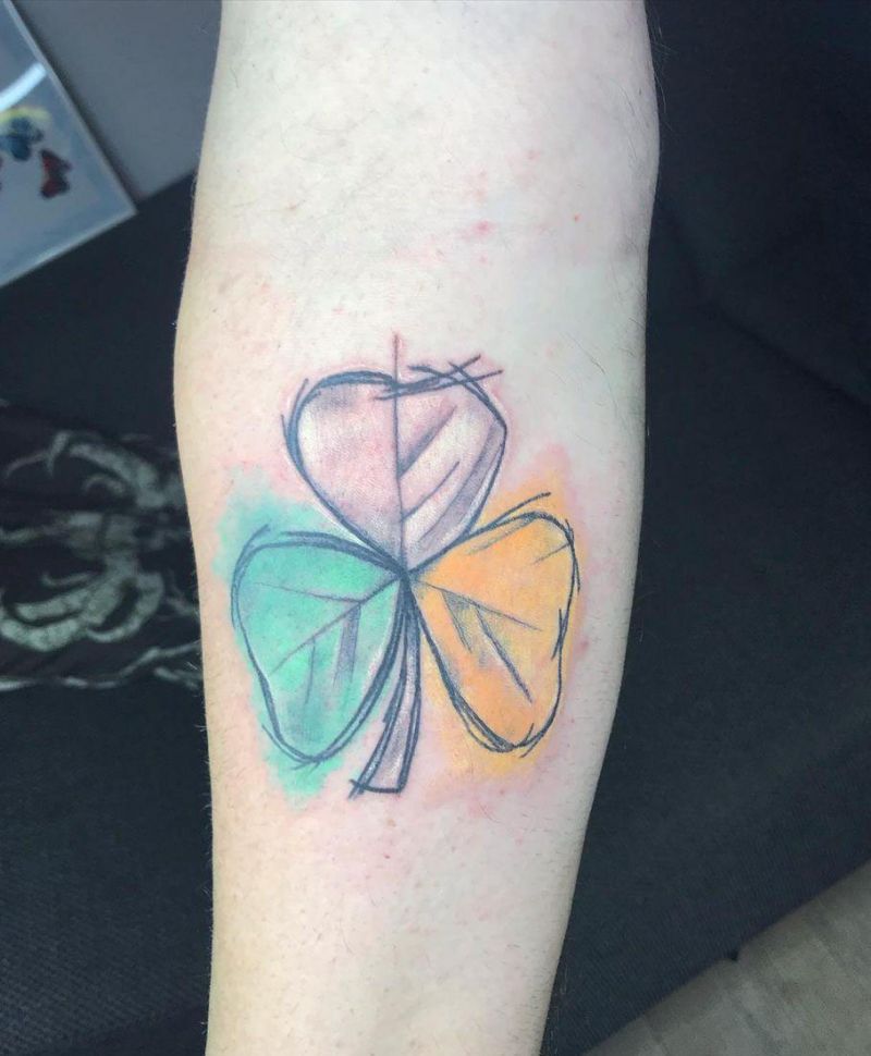 30 Pretty Shamrock Tattoos You Will Love