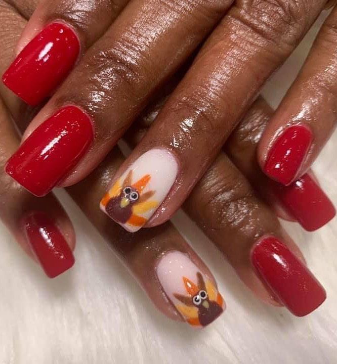 30 Trendy Thanksgiving Turkey Nails