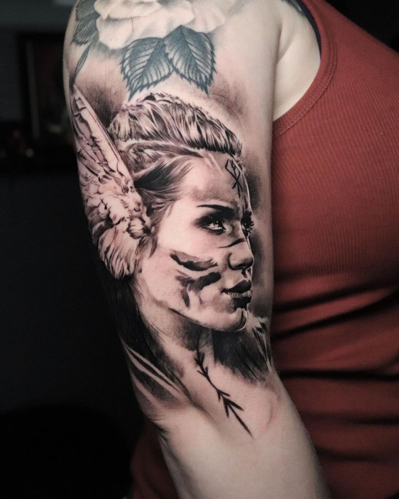 30 Pretty Valkyrie Tattoos to Inspire You