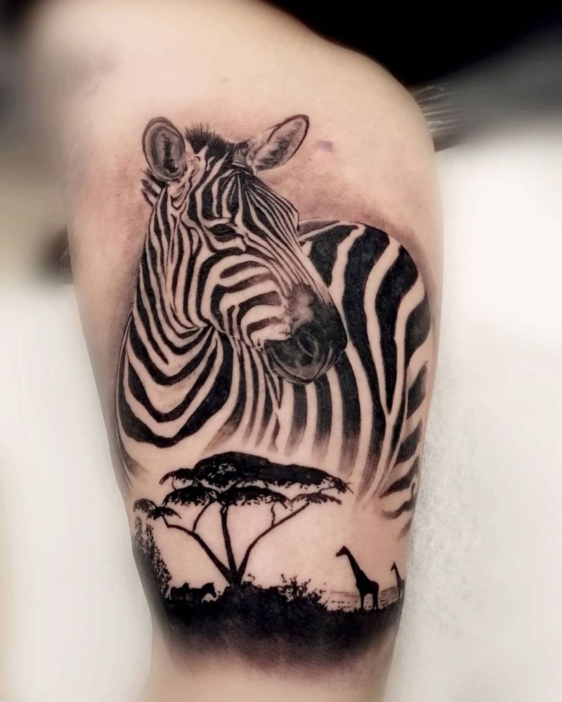 30 Pretty Zebra Tattoos You Must Try