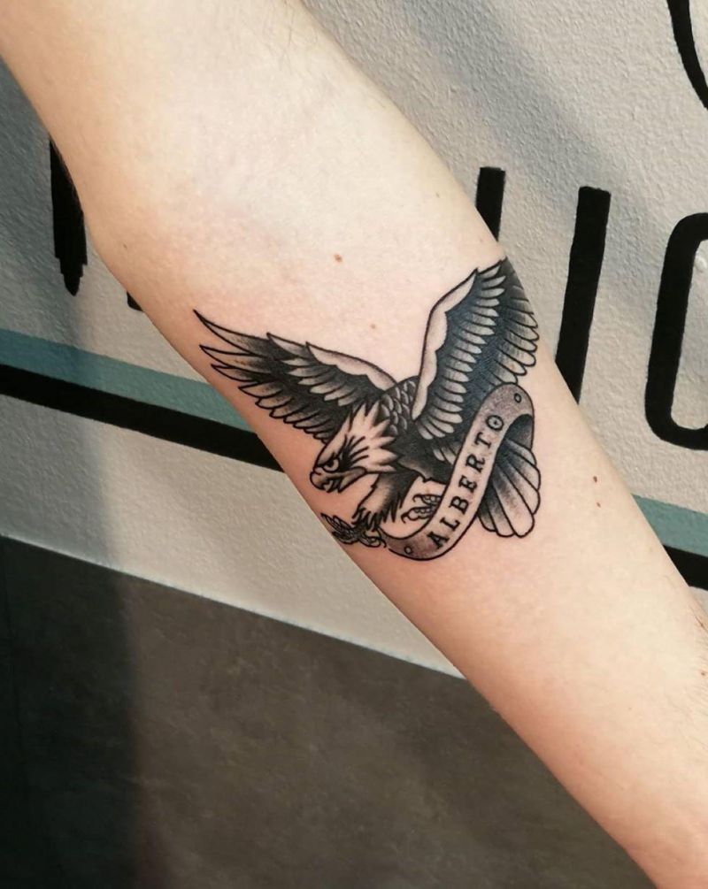 30 Pretty Eagle Tattoos Show Your Temperament