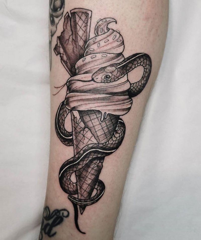 30 Pretty Icecream Tattoos for Inspiration