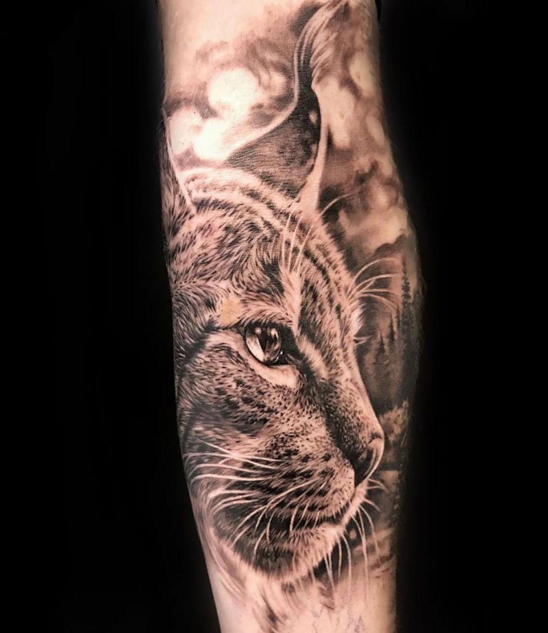 30 Pretty Lynx Tattoos You Will Love