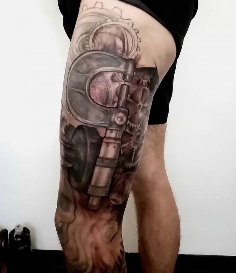 30 Pretty Mechanic Tattoos for Inspiration