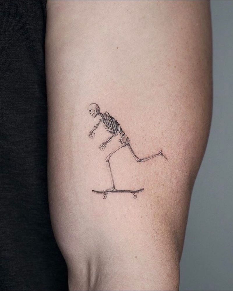 30 Pretty Skater Tattoos You Will Love