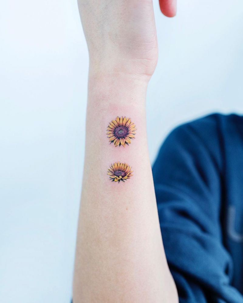 30 Pretty Sunflower Tattoos Improve Your Temperament