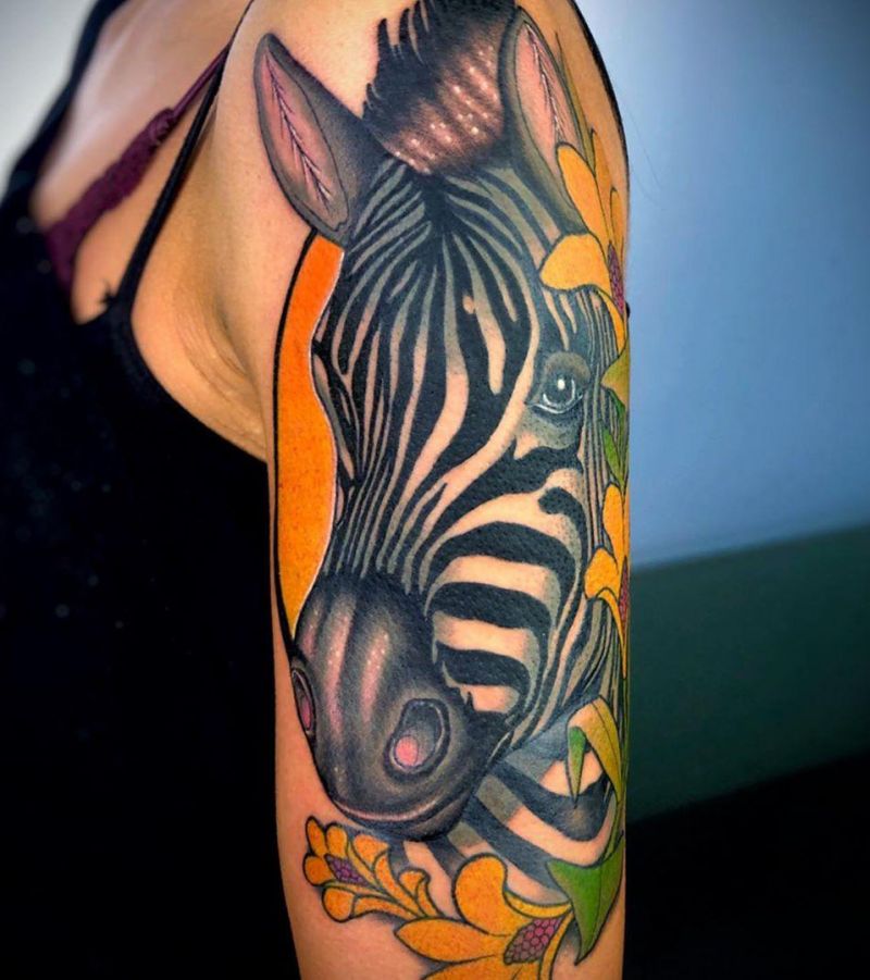 30 Pretty Zebra Tattoos You Must Try