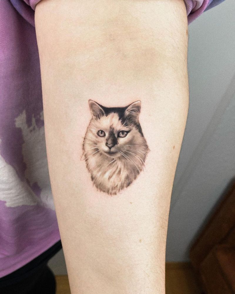 30 Cute Cat Tattoos You Will Love