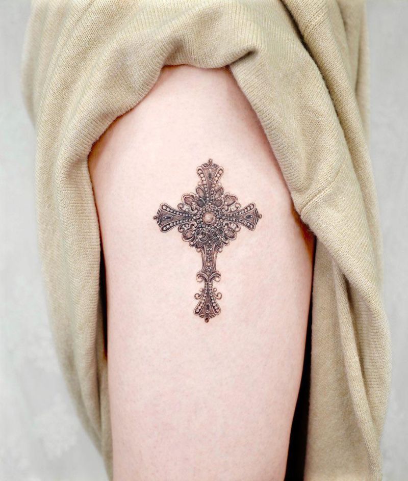 30 Pretty Cross Tattoos You Will Love