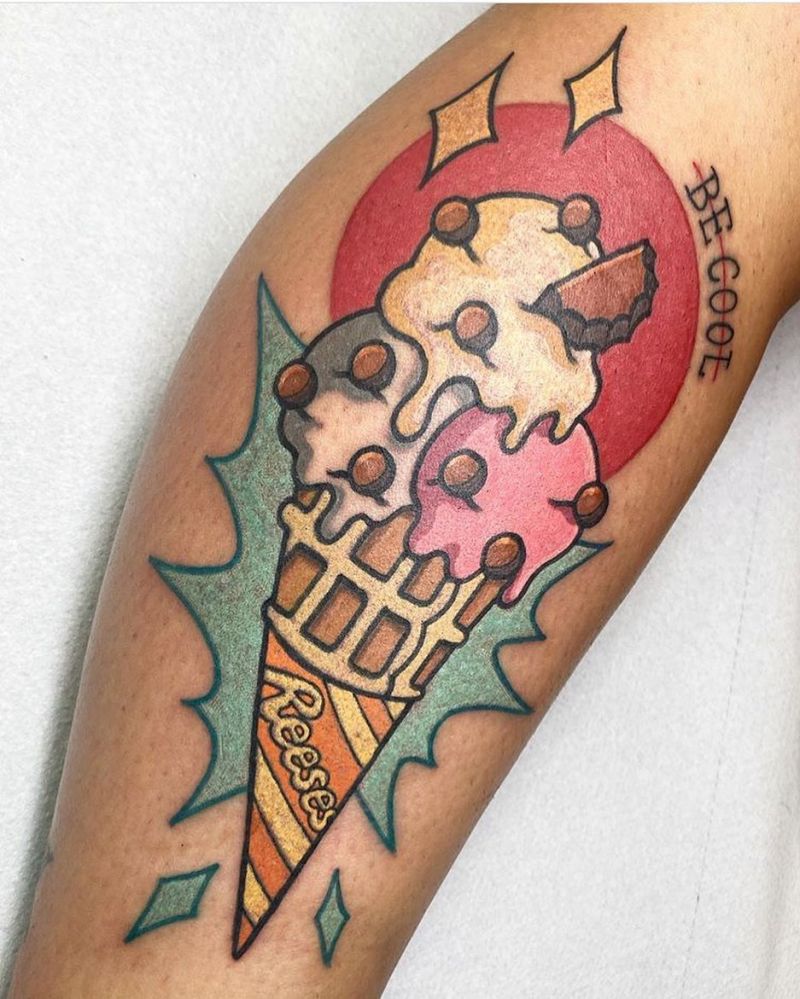 30 Pretty Icecream Tattoos for Inspiration