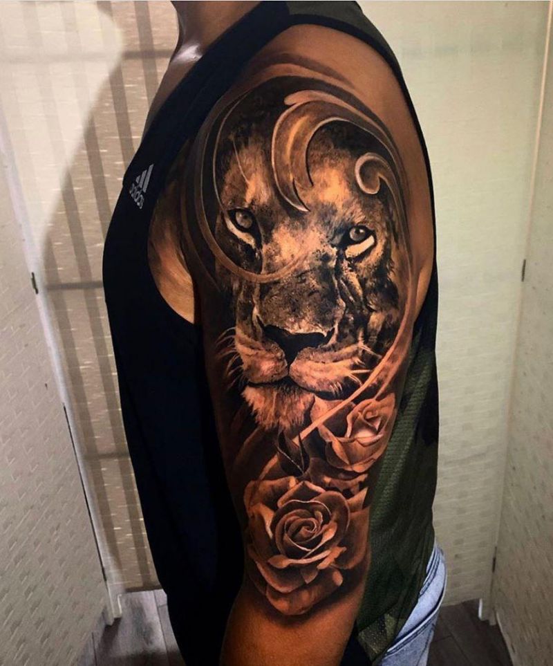 30 Pretty Lion Tattoos Show Your Temperament