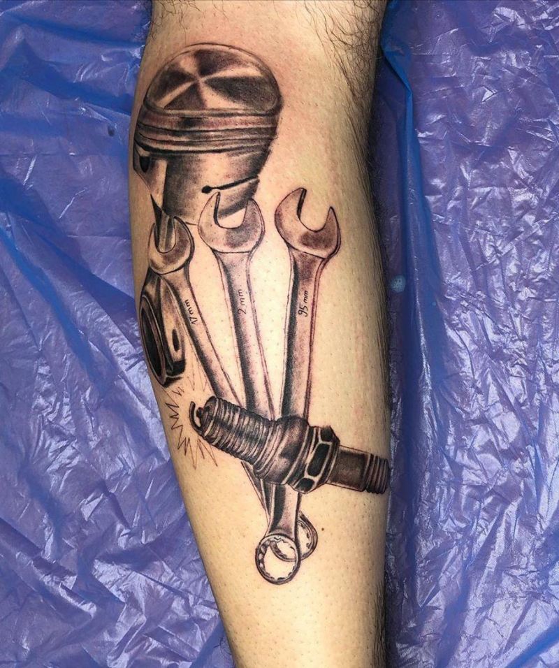 30 Pretty Mechanic Tattoos for Inspiration