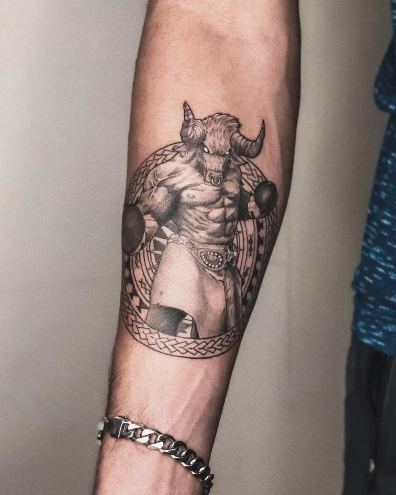 30 Superb Minotaur Tattoos to Inspire You