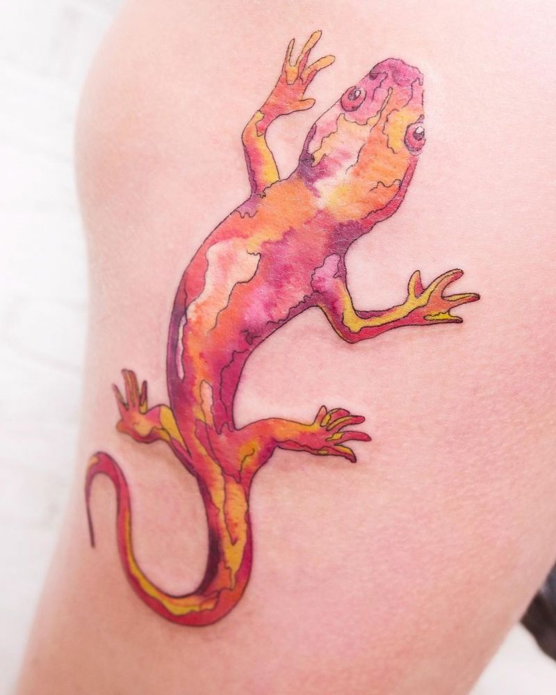 30 Pretty Salamander Tattoos to Inspire You