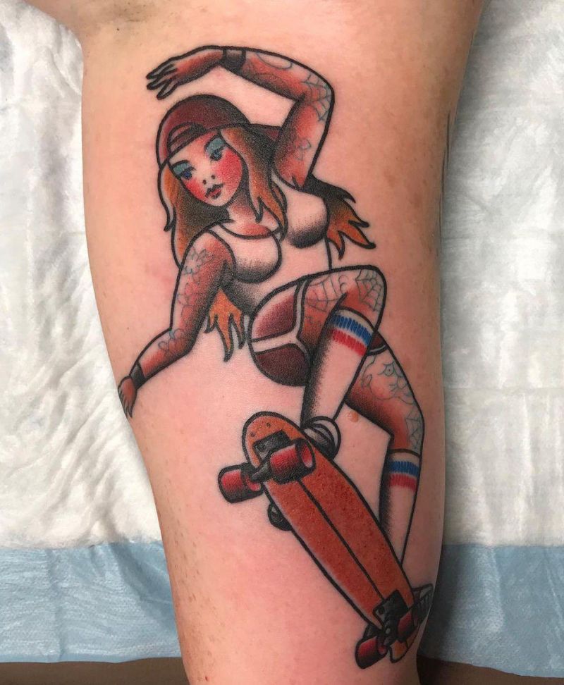 30 Pretty Skater Tattoos You Will Love