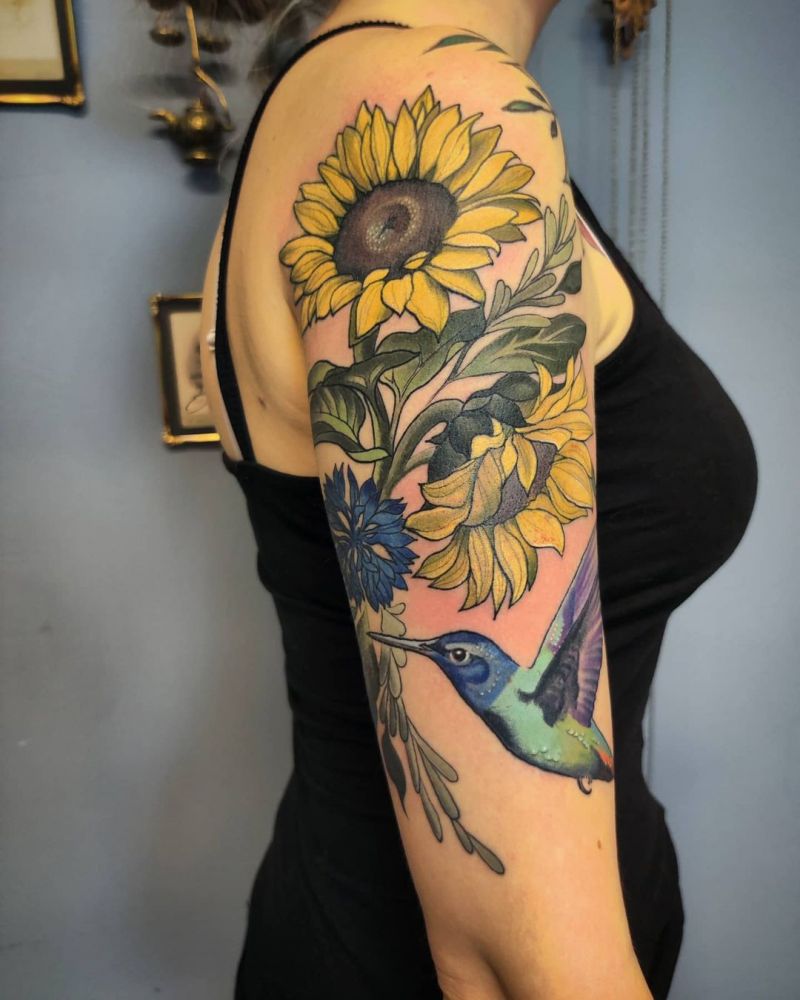 30 Pretty Sunflower Tattoos Improve Your Temperament