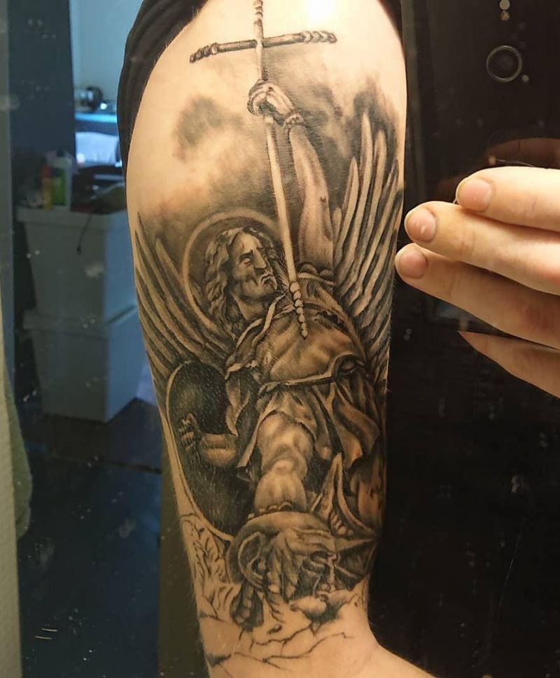 30 Pretty Archangel Tattoos You Will Love