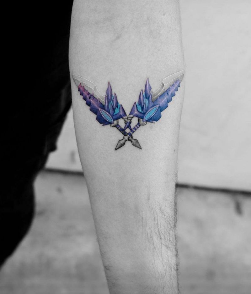 30 Pretty Blue Tattoos You Will Love