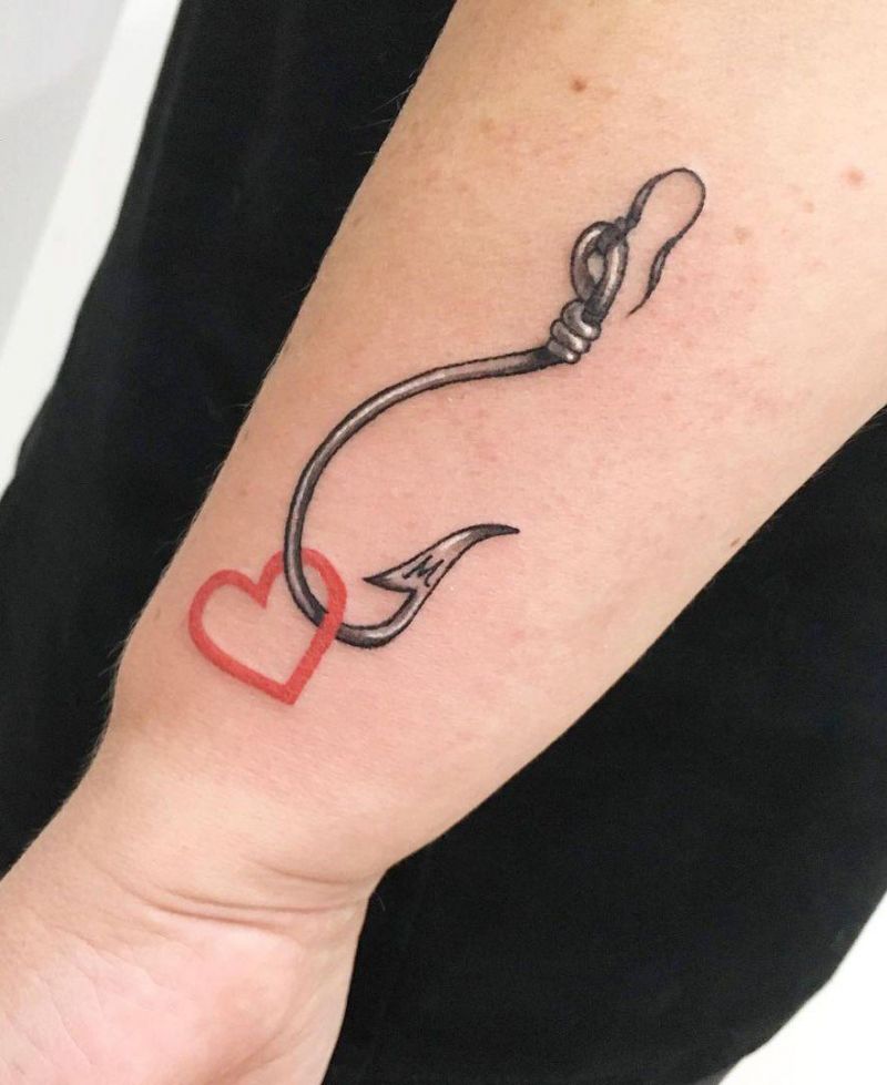 30 Pretty Fishhook Tattoos You Must Try