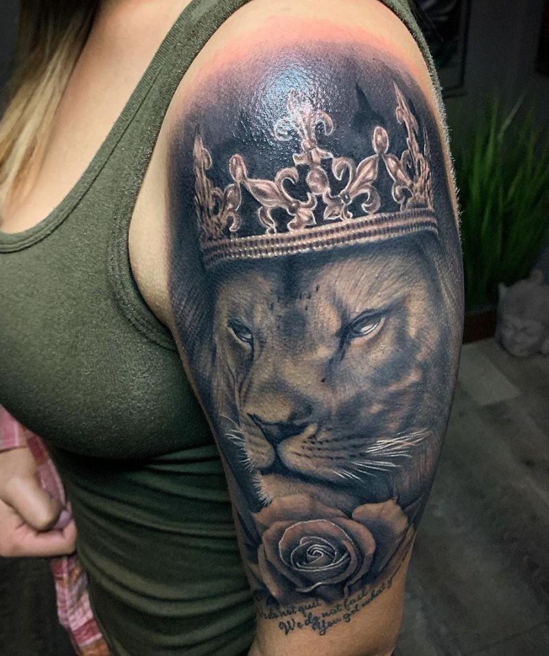 30 Pretty Lion Tattoos Show Your Temperament