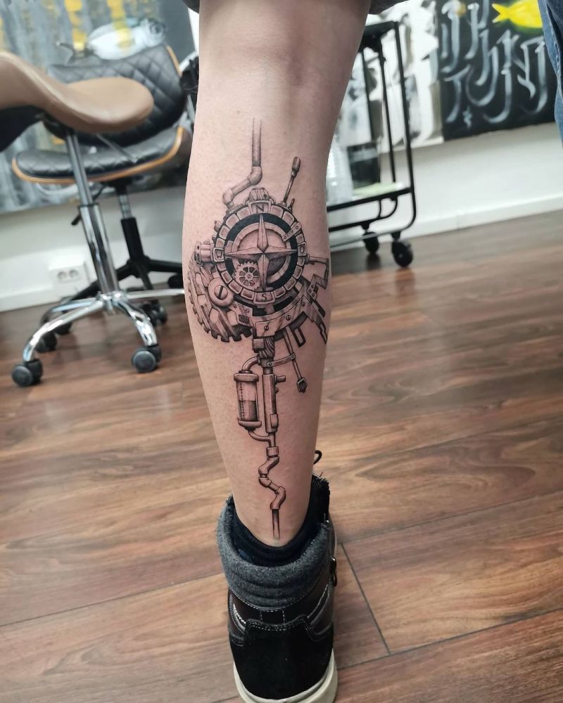 30 Pretty Mechanic Tattoos for Inspiration