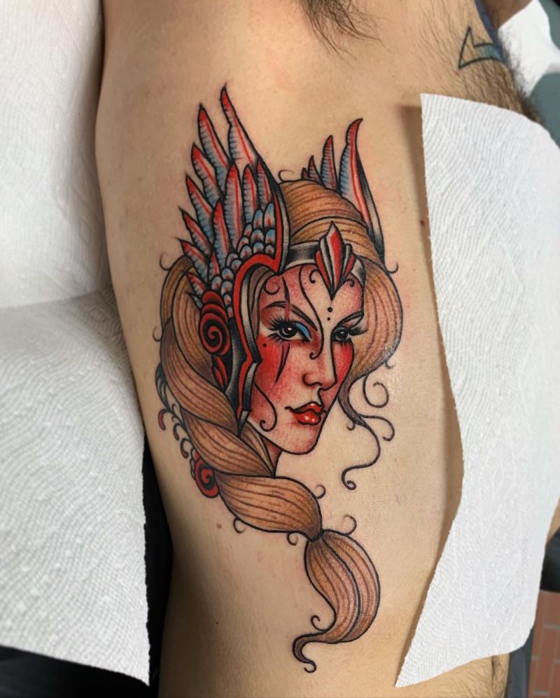 30 Pretty Valkyrie Tattoos to Inspire You