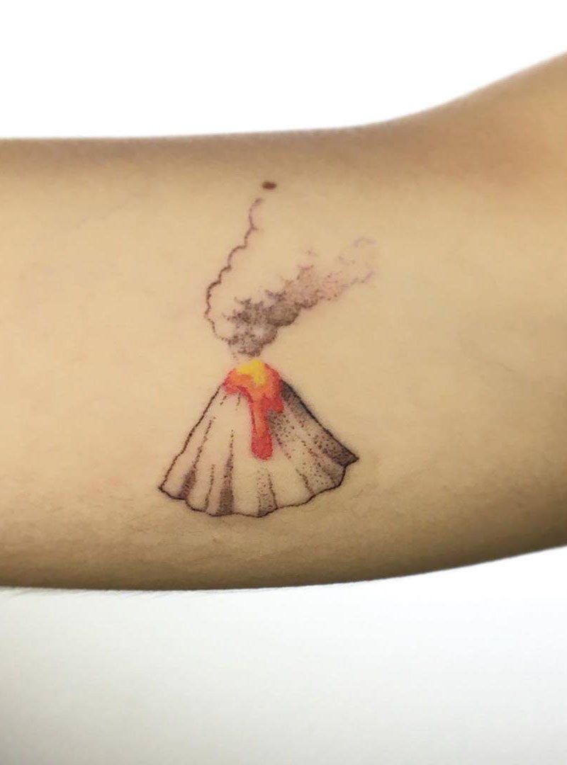 30 Pretty Volcano Tattoos for Inspiration