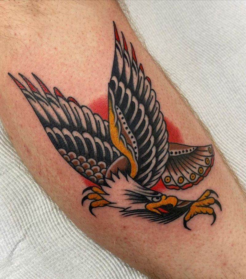 30 Pretty Eagle Tattoos Show Your Temperament