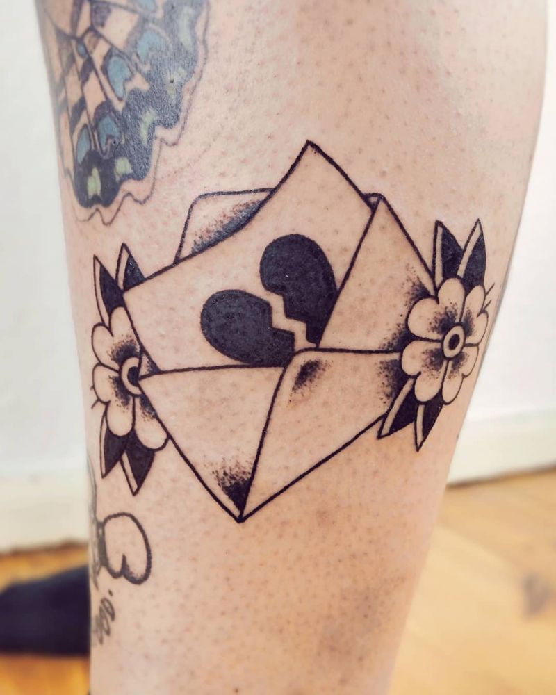 30 Pretty Envelope Tattoos Show Your Temperament