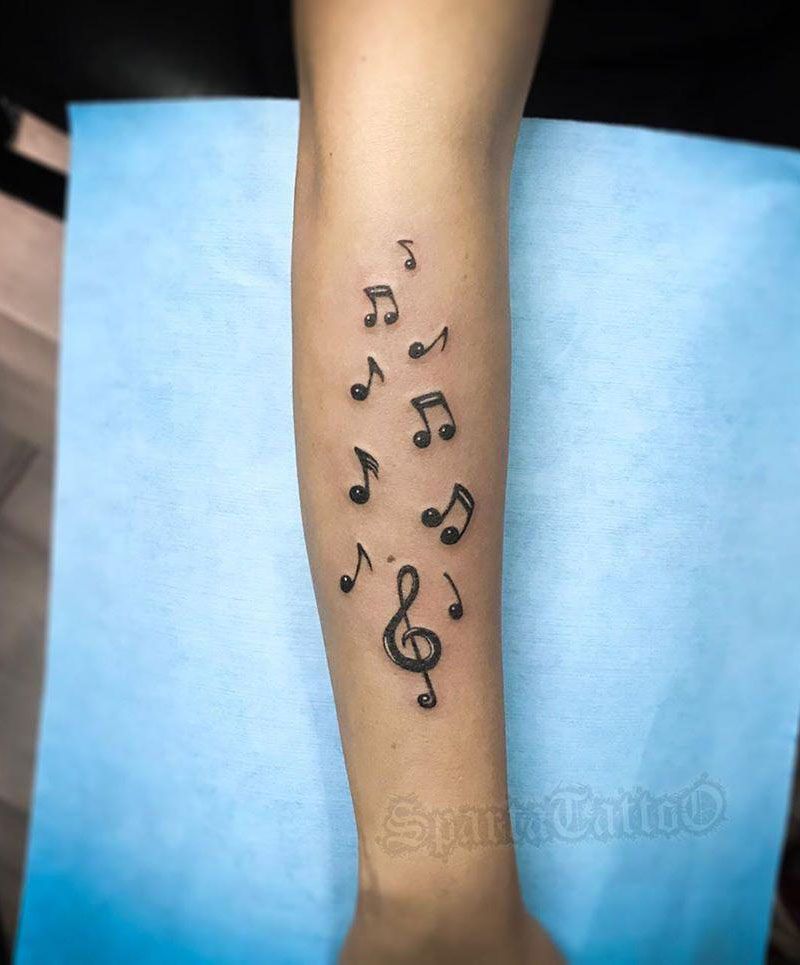 30 Unique Music Note Tattoos You Will Love