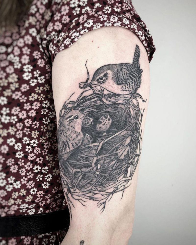 30 Pretty Nest Tattoos You Must Try