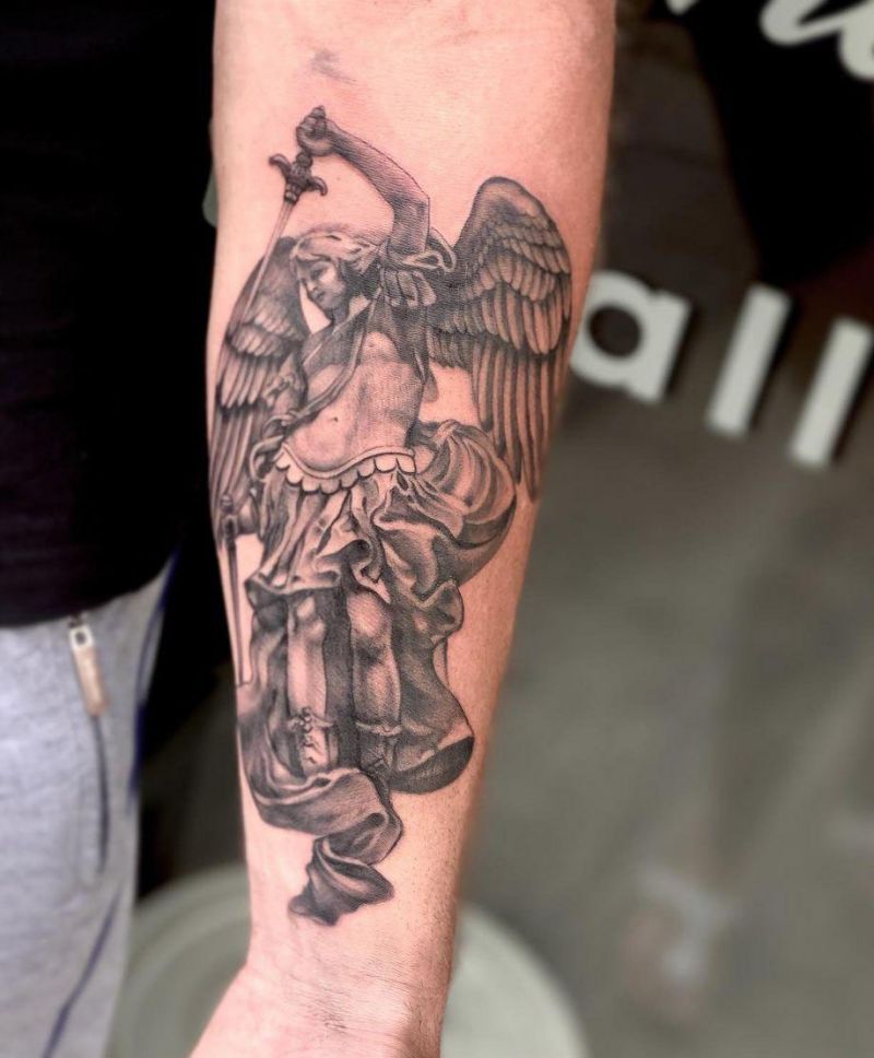 30 Pretty Archangel Tattoos You Will Love