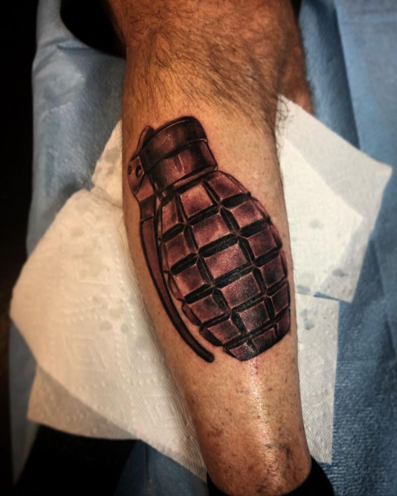 30 Pretty Grenade Tattoos You Must Try